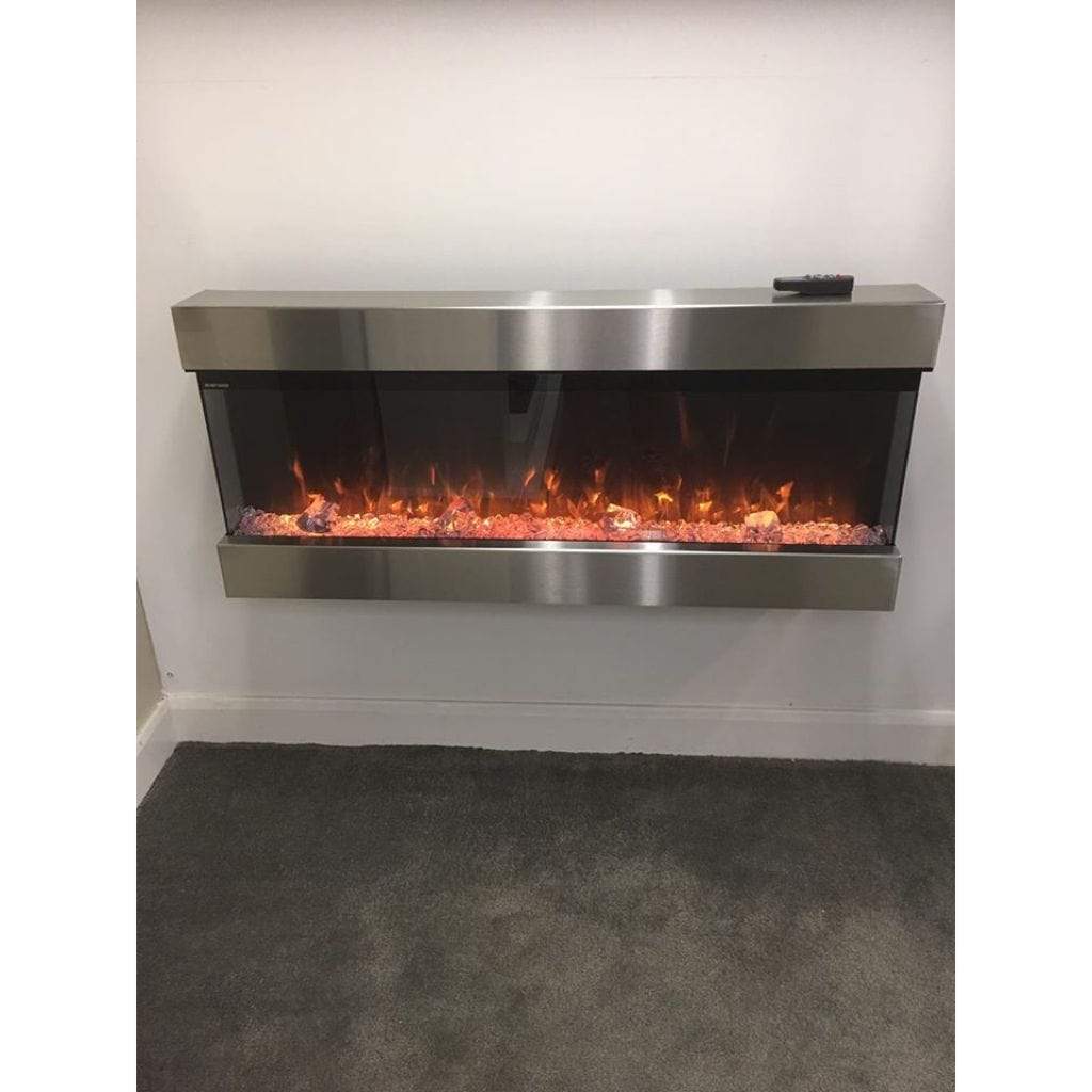 Evolution Fires 44" 3 Sided Empire Panoramic HD + Italian Walnut