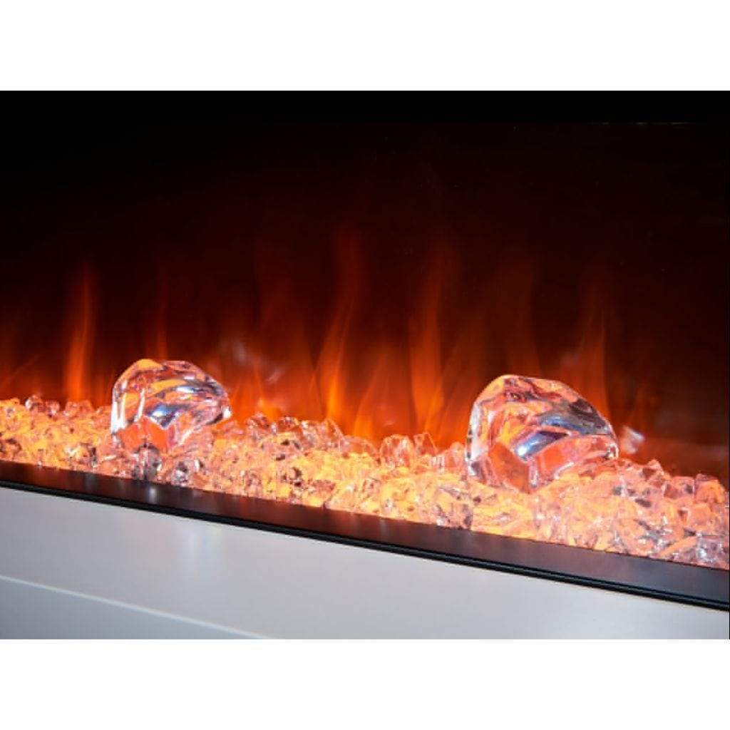 Evolution Fires 44" 3 Sided Empire Panoramic HD + Italian Walnut