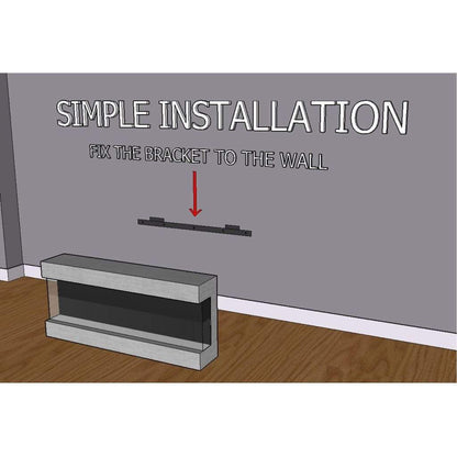 Evolution Fires 44" 3 Sided Empire Panoramic HD + Italian Walnut