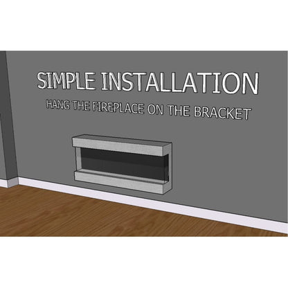 Evolution Fires 44" 3 Sided Empire Panoramic HD + Italian Walnut
