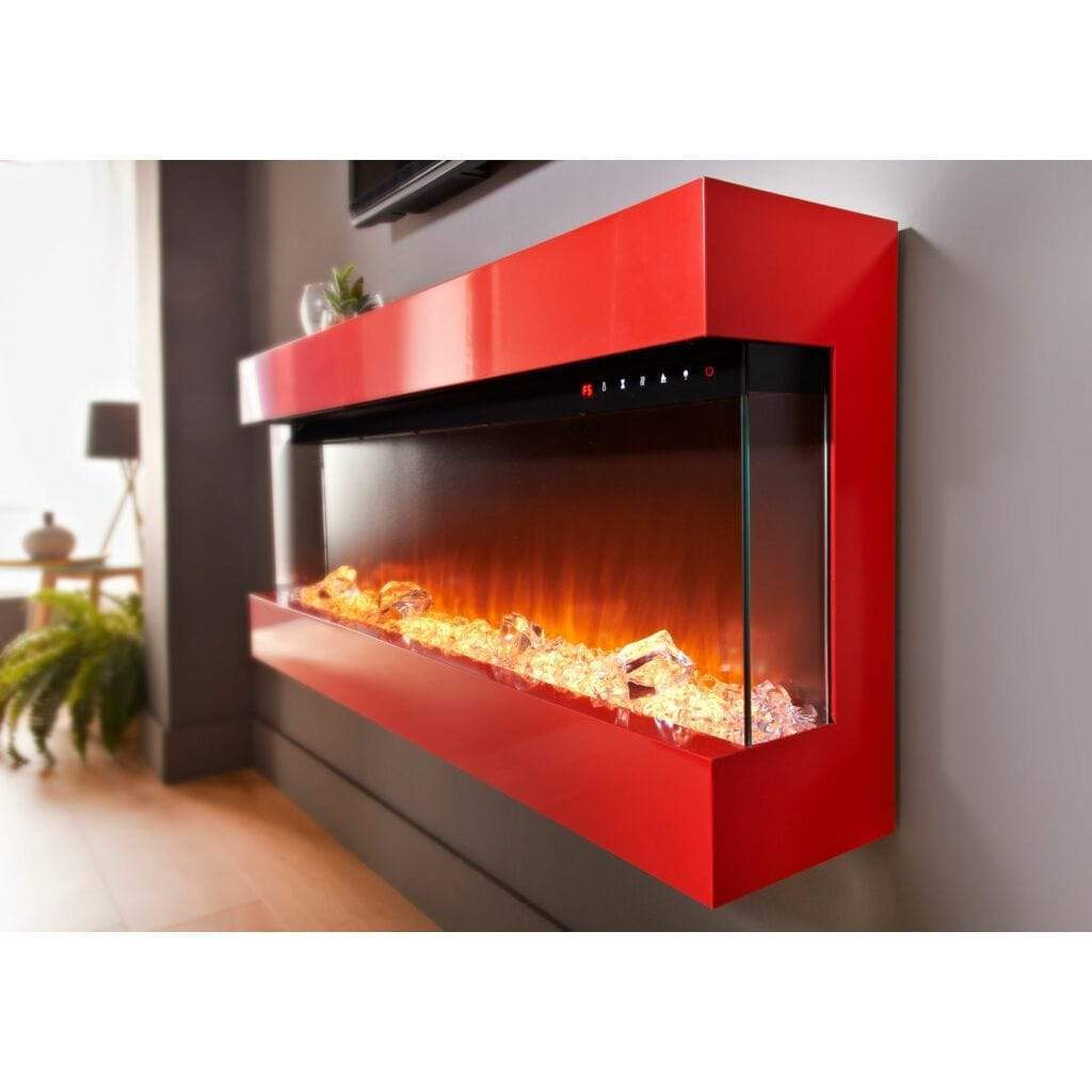 Evolution Fires 44" 3 Sided Empire Panoramic HD + Red Gloss