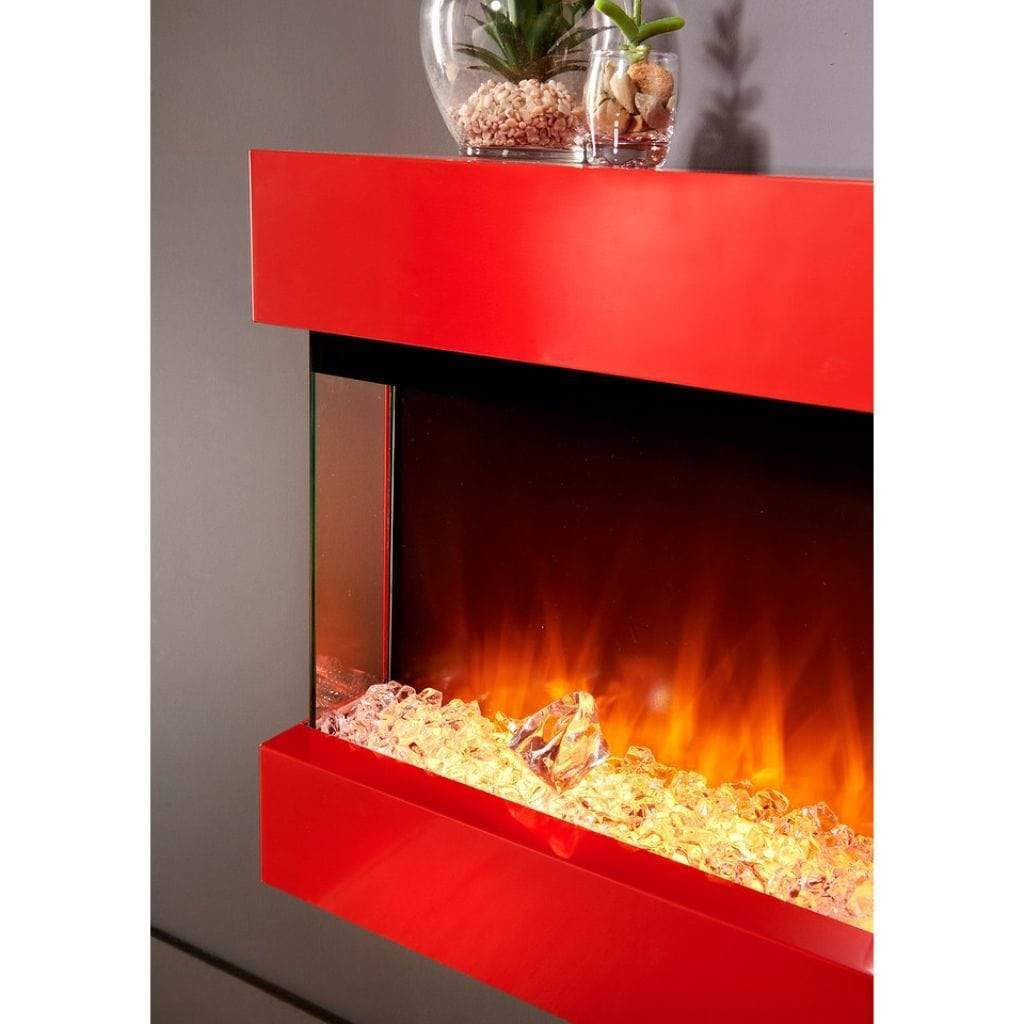 Evolution Fires 44" 3 Sided Empire Panoramic HD + Red Gloss