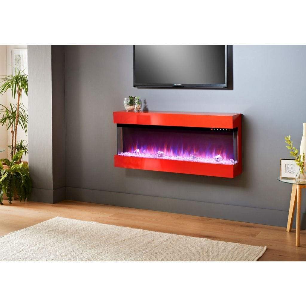 Evolution Fires 44" 3 Sided Empire Panoramic HD + Red Gloss