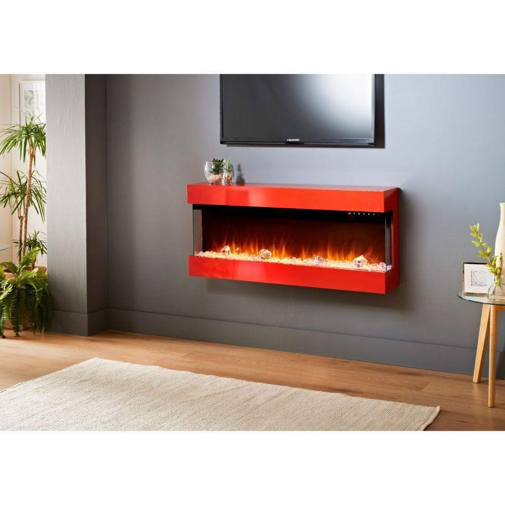 Evolution Fires 44" 3 Sided Empire Panoramic HD + Red Gloss