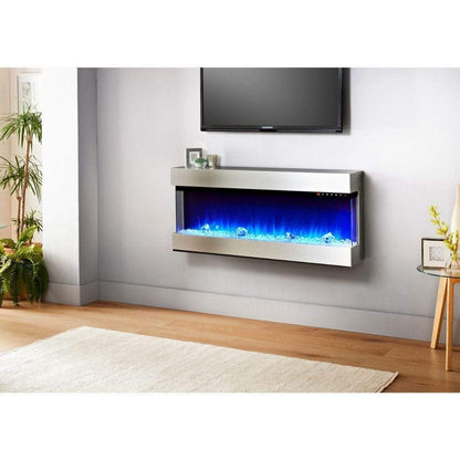 Evolution Fires 44" 3 Sided Empire Panoramic HD + Stainless Steel