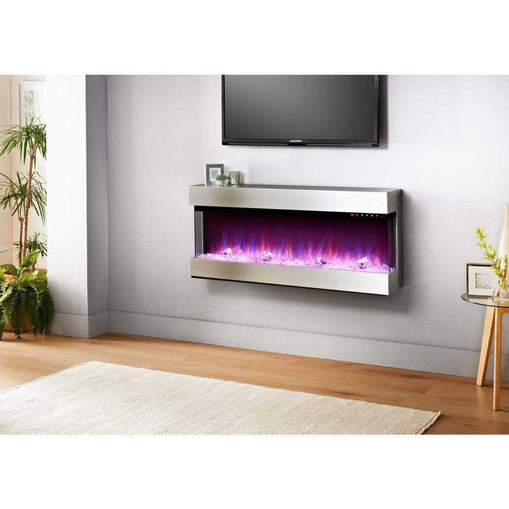 Evolution Fires 44" 3 Sided Empire Panoramic HD + Stainless Steel