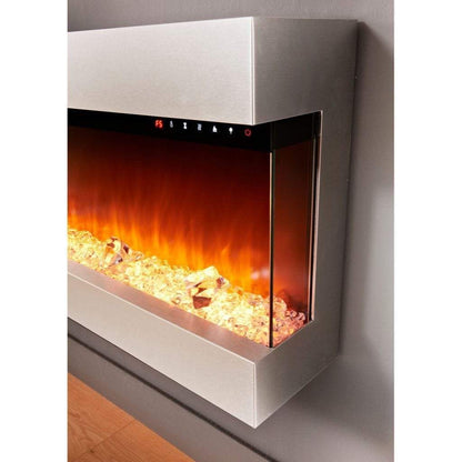 Evolution Fires 44" 3 Sided Empire Panoramic HD + Stainless Steel
