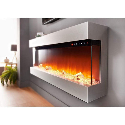 Evolution Fires 44" 3 Sided Empire Panoramic HD + Stainless Steel
