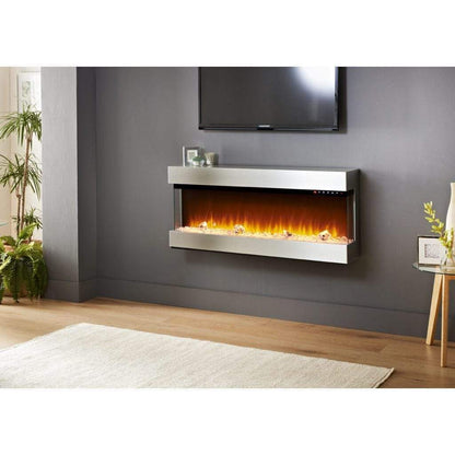 Evolution Fires 44" 3 Sided Empire Panoramic HD + Stainless Steel