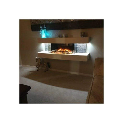 Evolution Fires 48" Miami Curve Wall Mount Electric Fireplace - Graphite