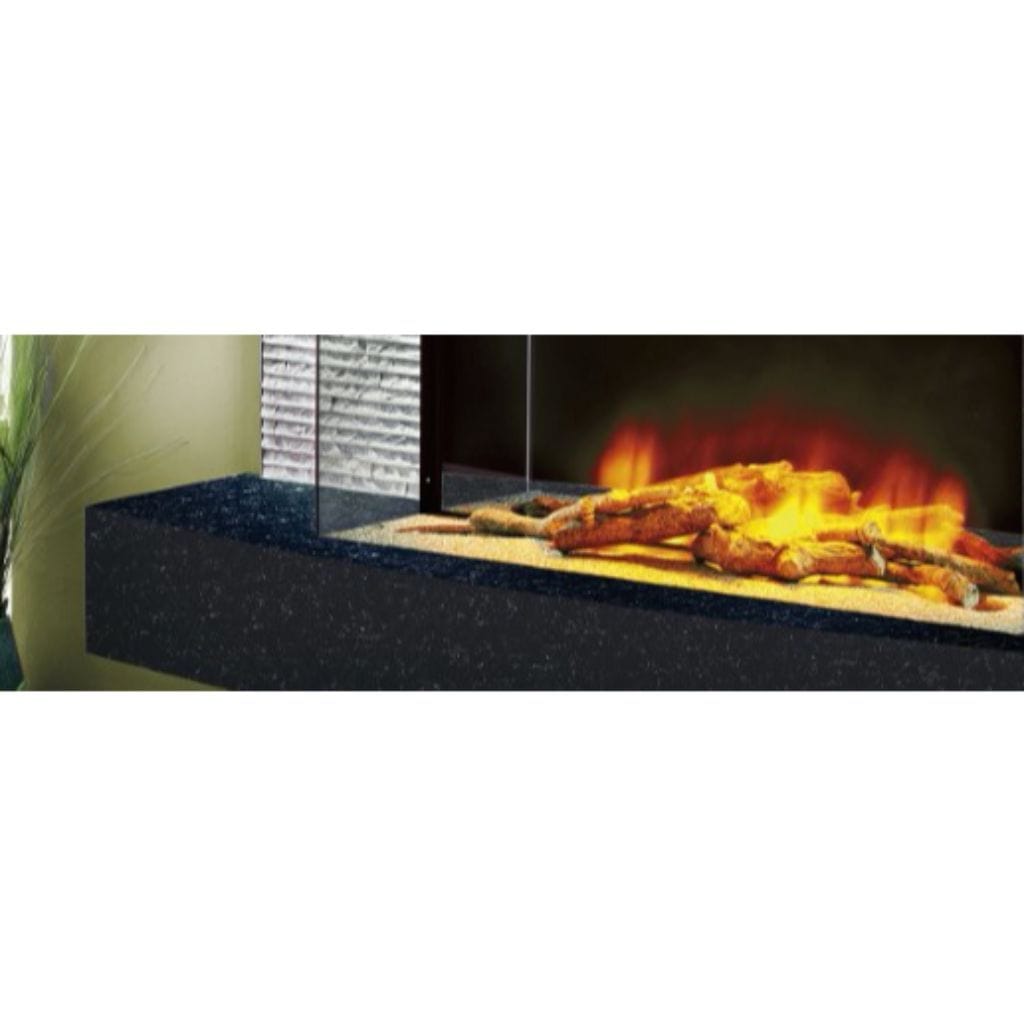 Evolution Fires 48" Miami Curve Wall Mount Electric Fireplace - Graphite