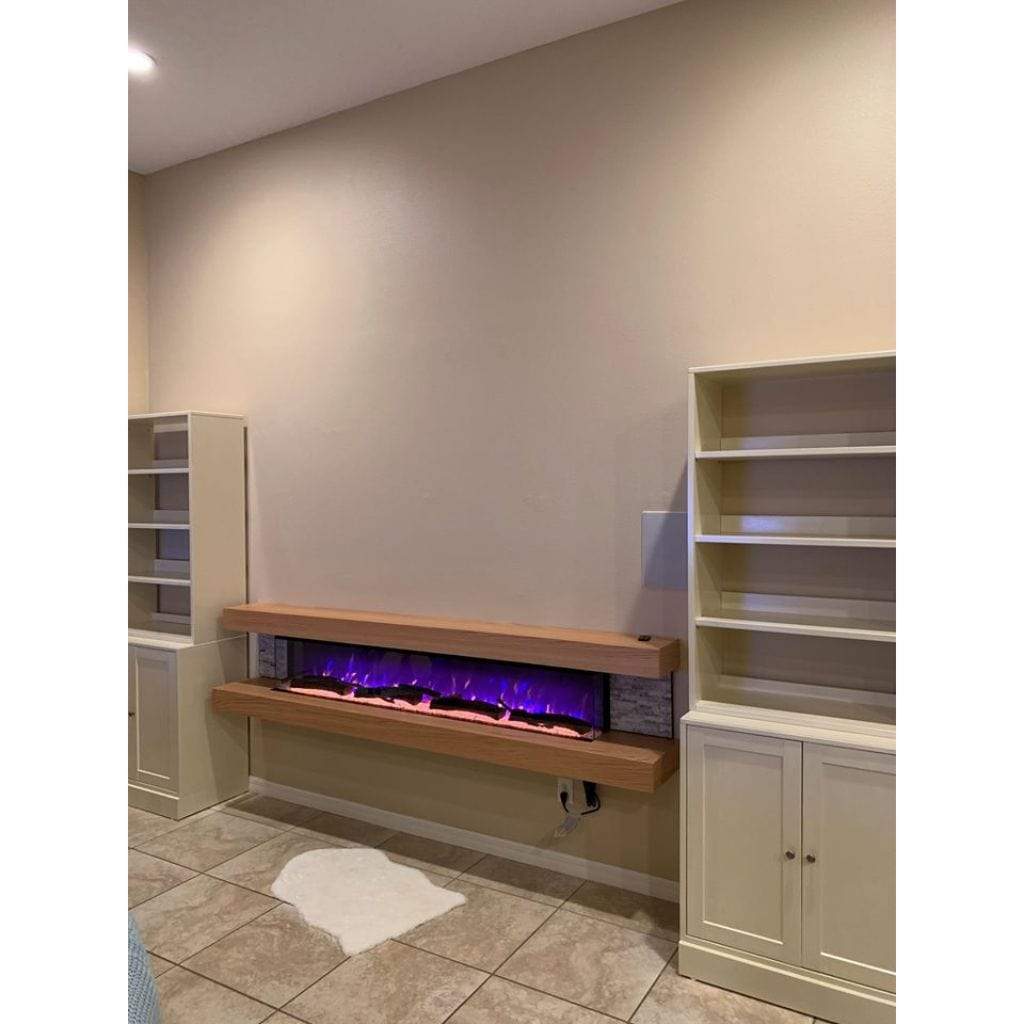 Evolution Fires 48" Vegas Petite Wall Mount Electric Fireplace - Graphite
