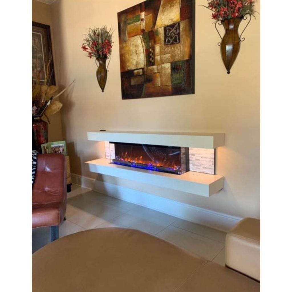 Evolution Fires 48" Vegas Petite Wall Mount Electric Fireplace - Graphite