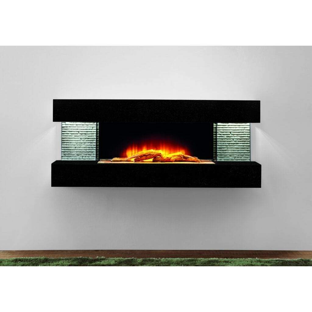 Evolution Fires 48" Vegas Petite Wall Mount Electric Fireplace - Graphite