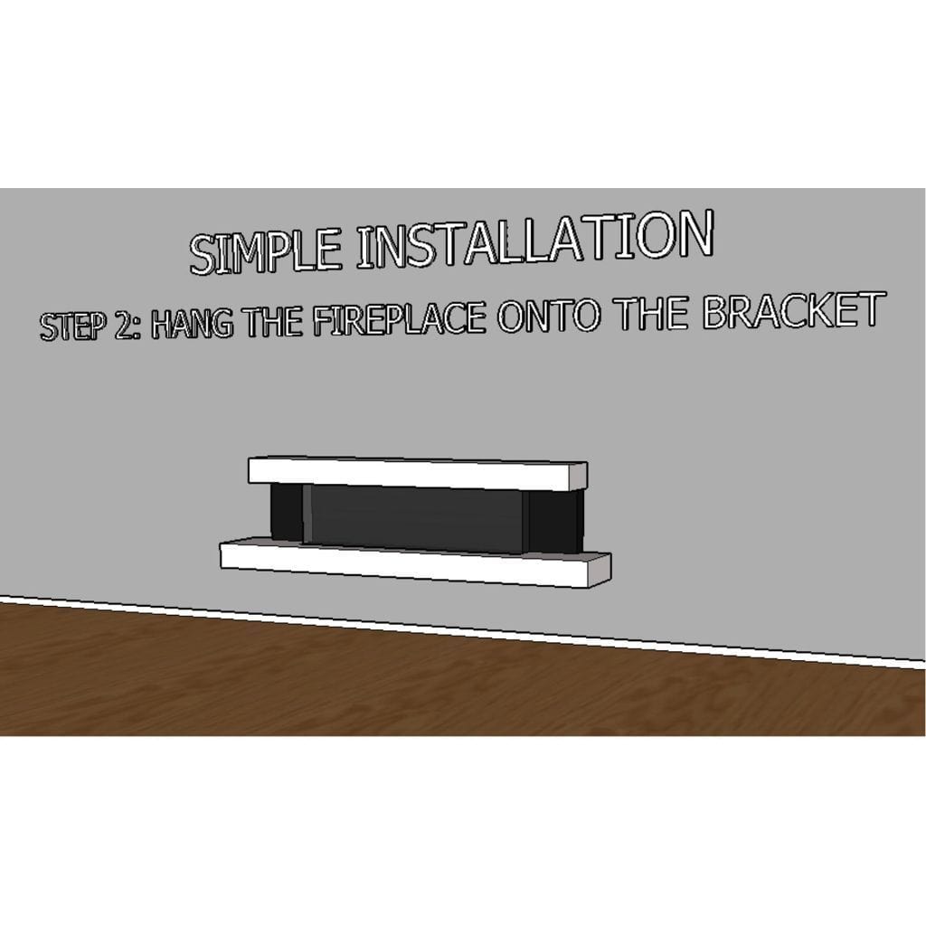 Evolution Fires 72" Alpha Electric Fireplace – Gray Gloss Panels