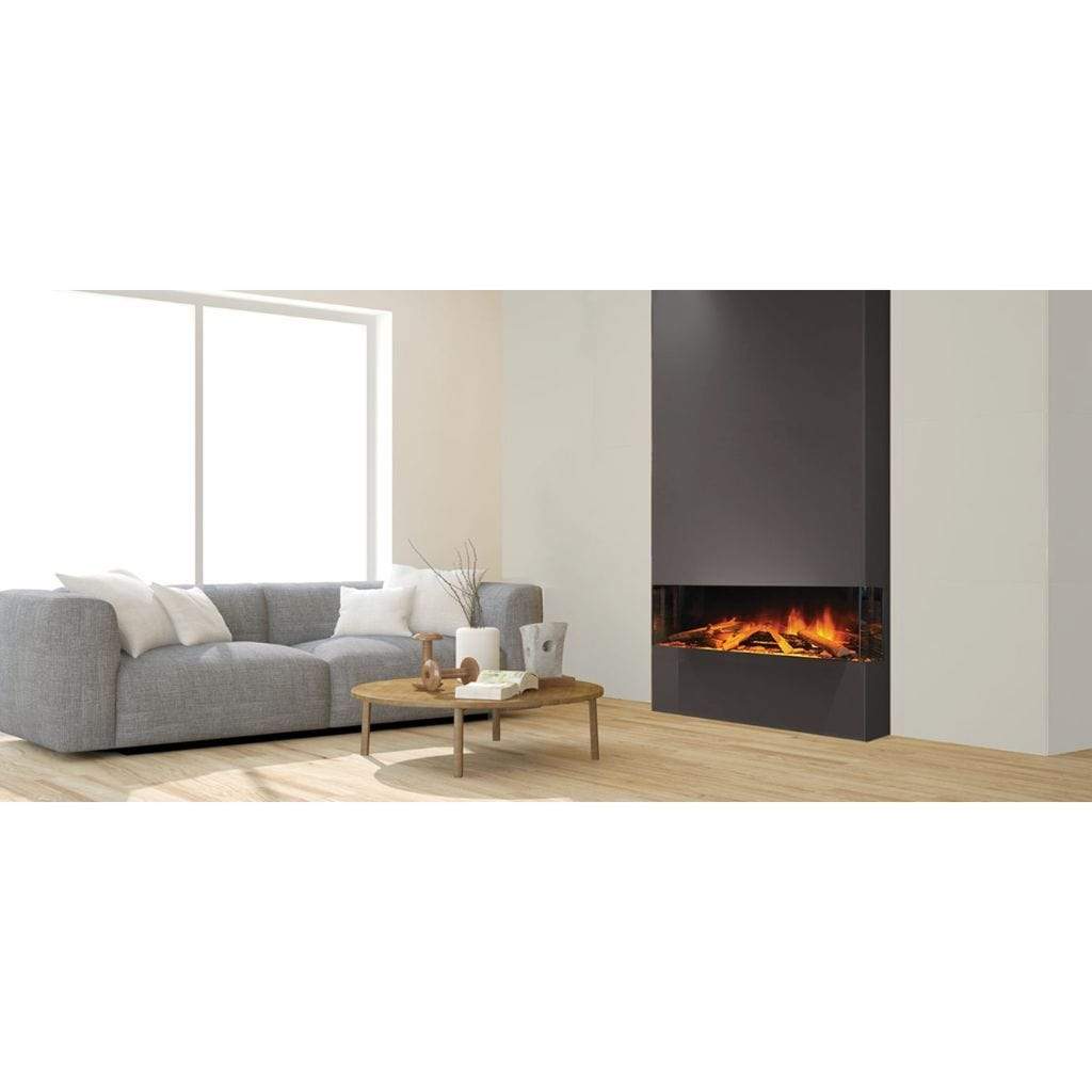 Evonic Fires 40" 3-Sided E Series Built-In Electric Fireplace with EvoFlame Burner Technology