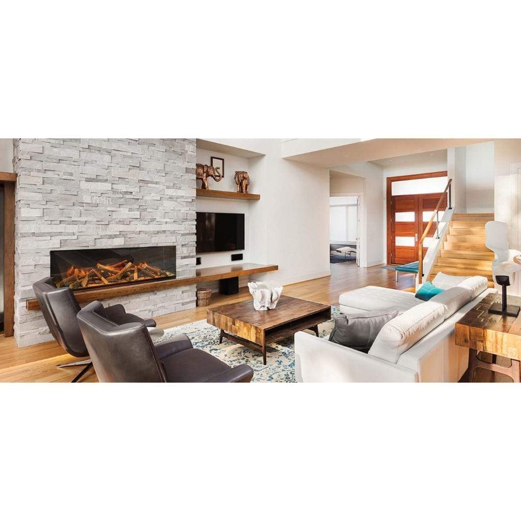 Evonic Fires 60" 3-Sided E Series Built-In Electric Fireplace with EvoFlame Burner Technology