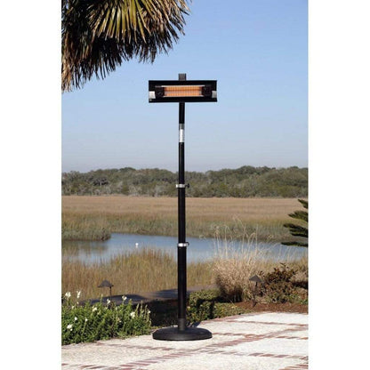 Fire Sense 22" Electric Telescoping Offset Pole Mounted Infrared Patio Heater