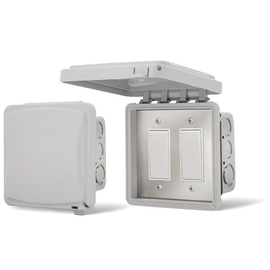 Infratech Comfort Dual On/Off Switch Flush Mount w/ Weatherproof Cover