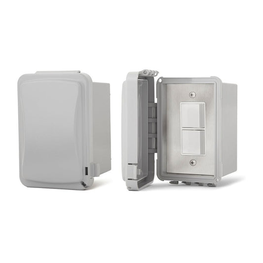 Infratech Comfort Single Duplex Switch Surface Mount w/ Weatherproof Box & Cover
