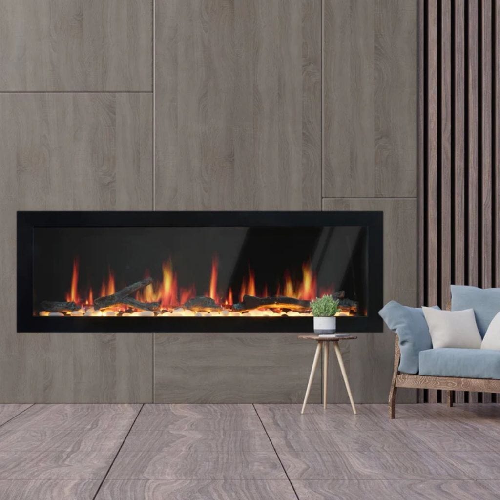 Litedeer 48" Latitude II Push-In Contemporary Smart Linear Vent-Free Built-In Electric Fireplace