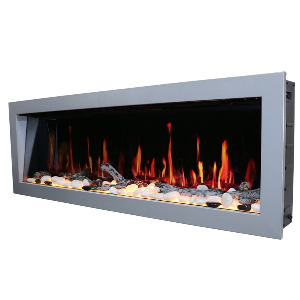 Litedeer 58" Gloria II Push-In Contemporary Smart Linear Built-In Electric Fireplace