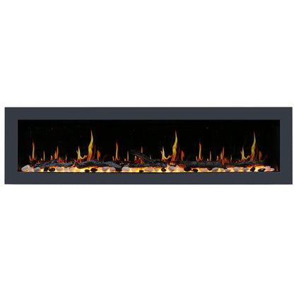 Litedeer 78" Latitude II Push-In Contemporary Smart Linear Vent-Free Built-In Electric Fireplace