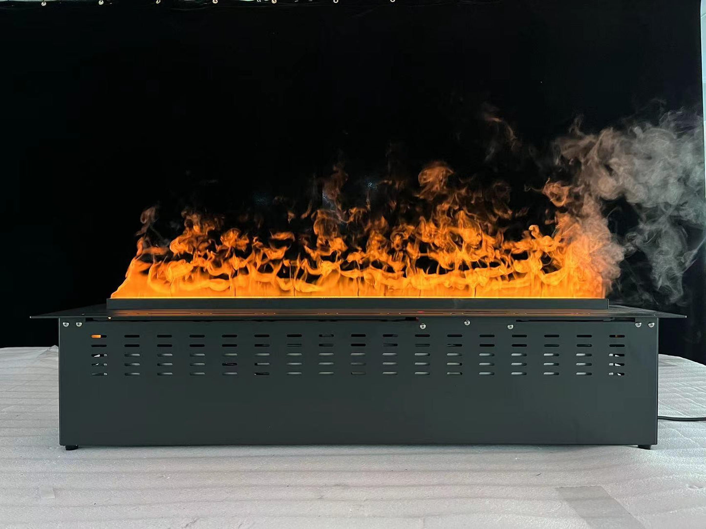 Litedeer Homes Mercury 50" Black Smart Control Water Vapor Electric Fireplace Cassette