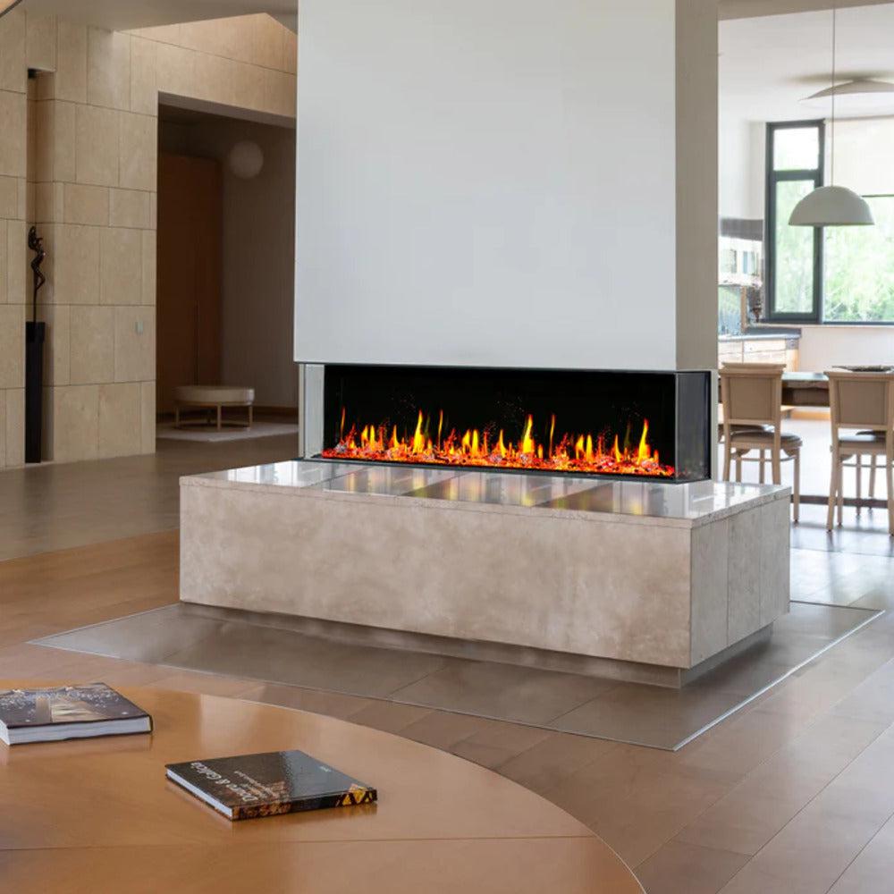 Litedeer Warmcastle 50" 3-Sided Smart WiFi-Enabled Electric Fireplace
