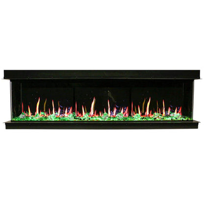 Litedeer Warmcastle 50" 3-Sided Smart WiFi-Enabled Electric Fireplace