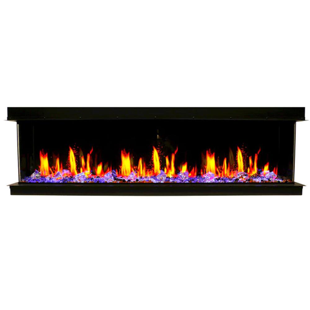 Litedeer Warmcastle 50" 3-Sided Smart WiFi-Enabled Electric Fireplace