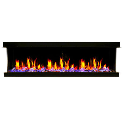 Litedeer Warmcastle 50" 3-Sided Smart WiFi-Enabled Electric Fireplace