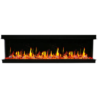 Litedeer Warmcastle 50" 3-Sided Smart WiFi-Enabled Electric Fireplace