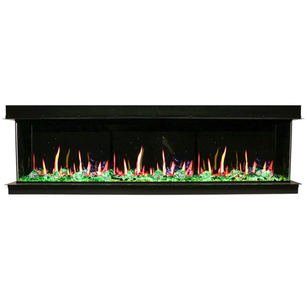 Litedeer Warmcastle 60" 3-Sided Smart WiFi-Enabled Electric Fireplace