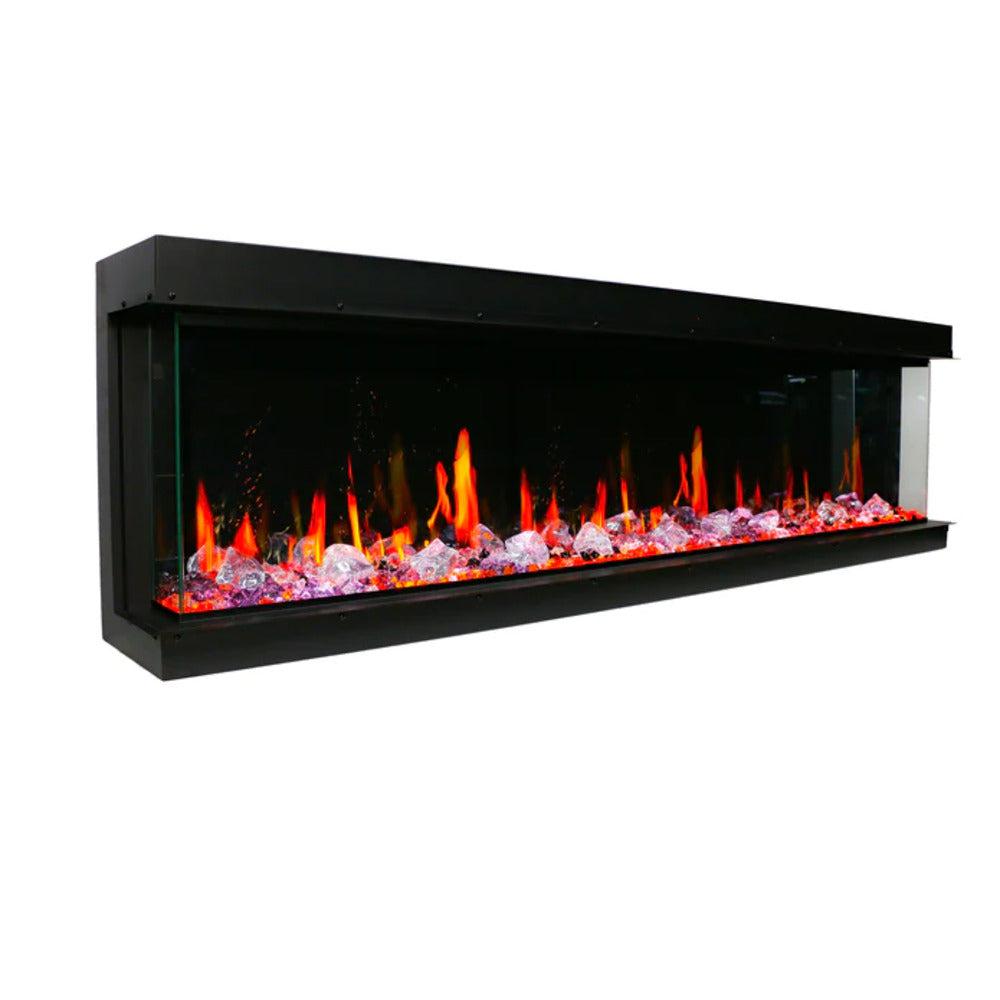 Litedeer Warmcastle 60" 3-Sided Smart WiFi-Enabled Electric Fireplace