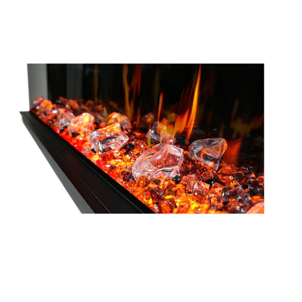 Litedeer Warmcastle 60" 3-Sided Smart WiFi-Enabled Electric Fireplace