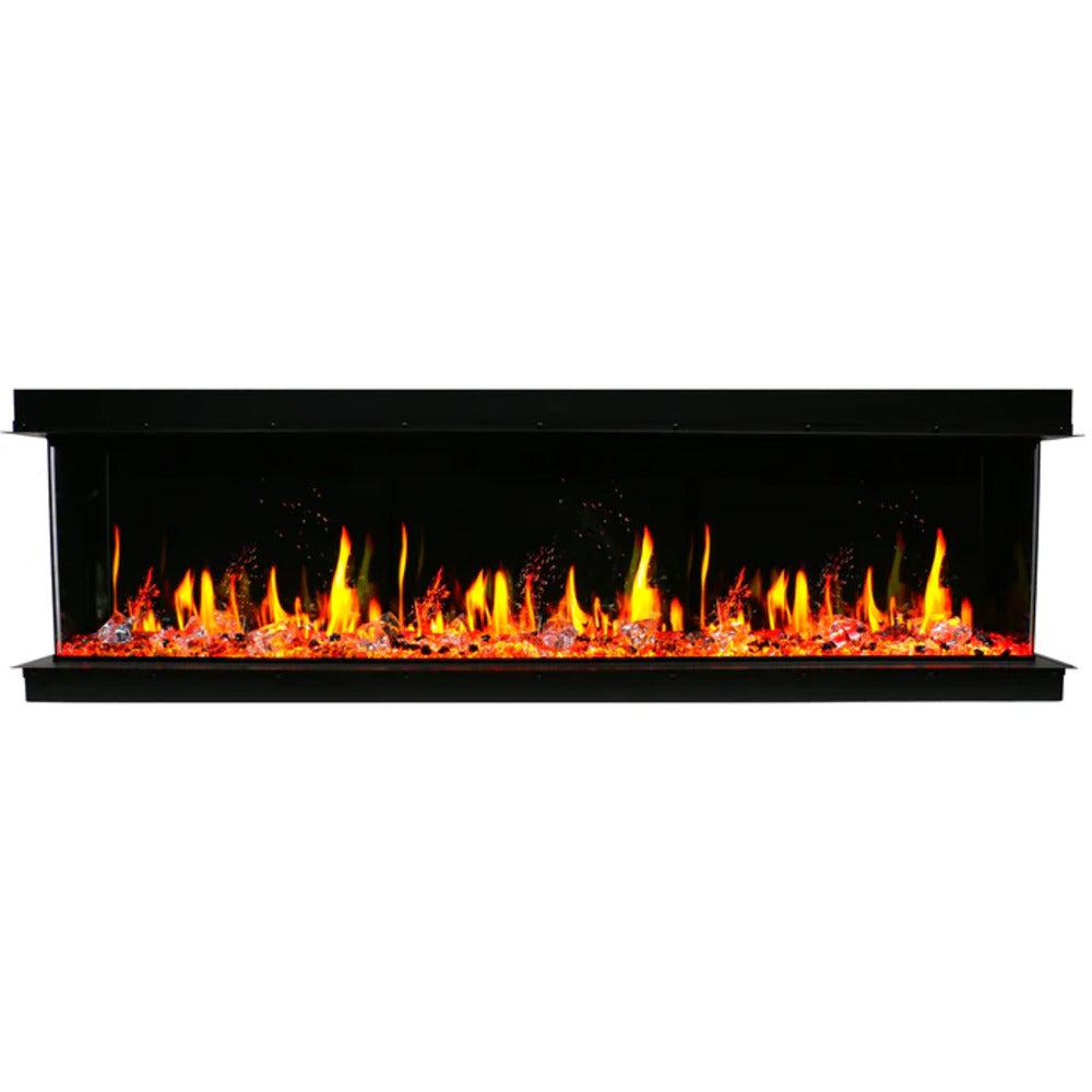 Litedeer Warmcastle 60" 3-Sided Smart WiFi-Enabled Electric Fireplace