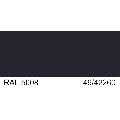 Malm Zircon 34" Freestanding Electric Aquafire Fireplace With Remote Control, RAL 5008 49/42260 Powder Coat Top and Matte Black Base