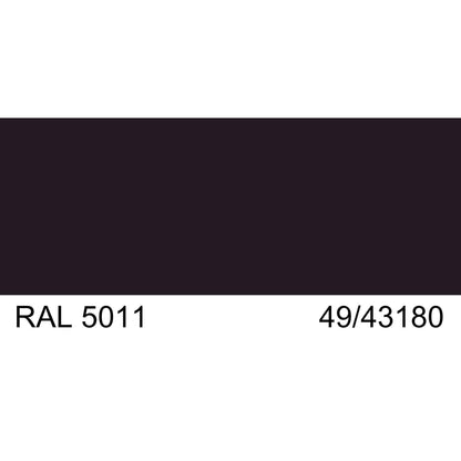 Malm Zircon 34" Freestanding Electric Aquafire Fireplace With Remote Control, RAL 5011 49/43180 Powder Coat Top and Matte Black Base