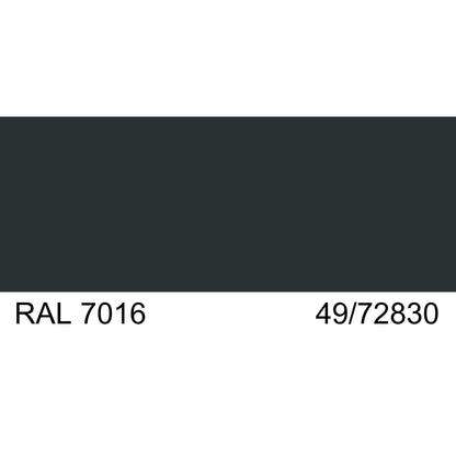Malm Zircon 34" Freestanding Electric Aquafire Fireplace With Remote Control and RAL 7016 49/72830 Powder Coat Top and Base