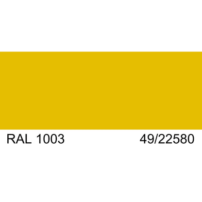 Malm Zircon 34" Freestanding Electric Fireplace With Remote Control, RAL 1003 49/22580 Powder Coat Top and Matte Black Base
