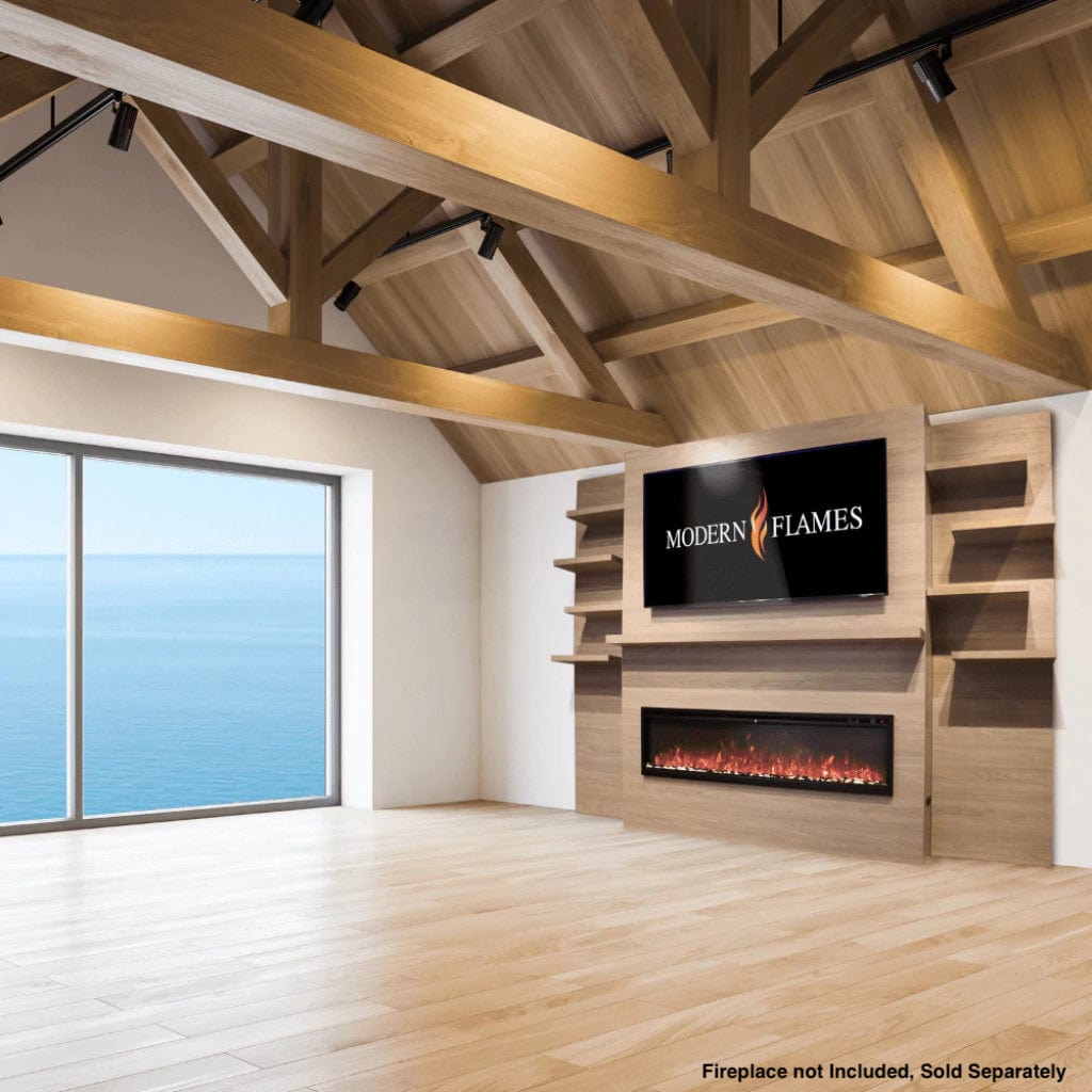 Modern Flames Allwood Fireplace Wall System for Spectrum Slimline 60" Fireplace