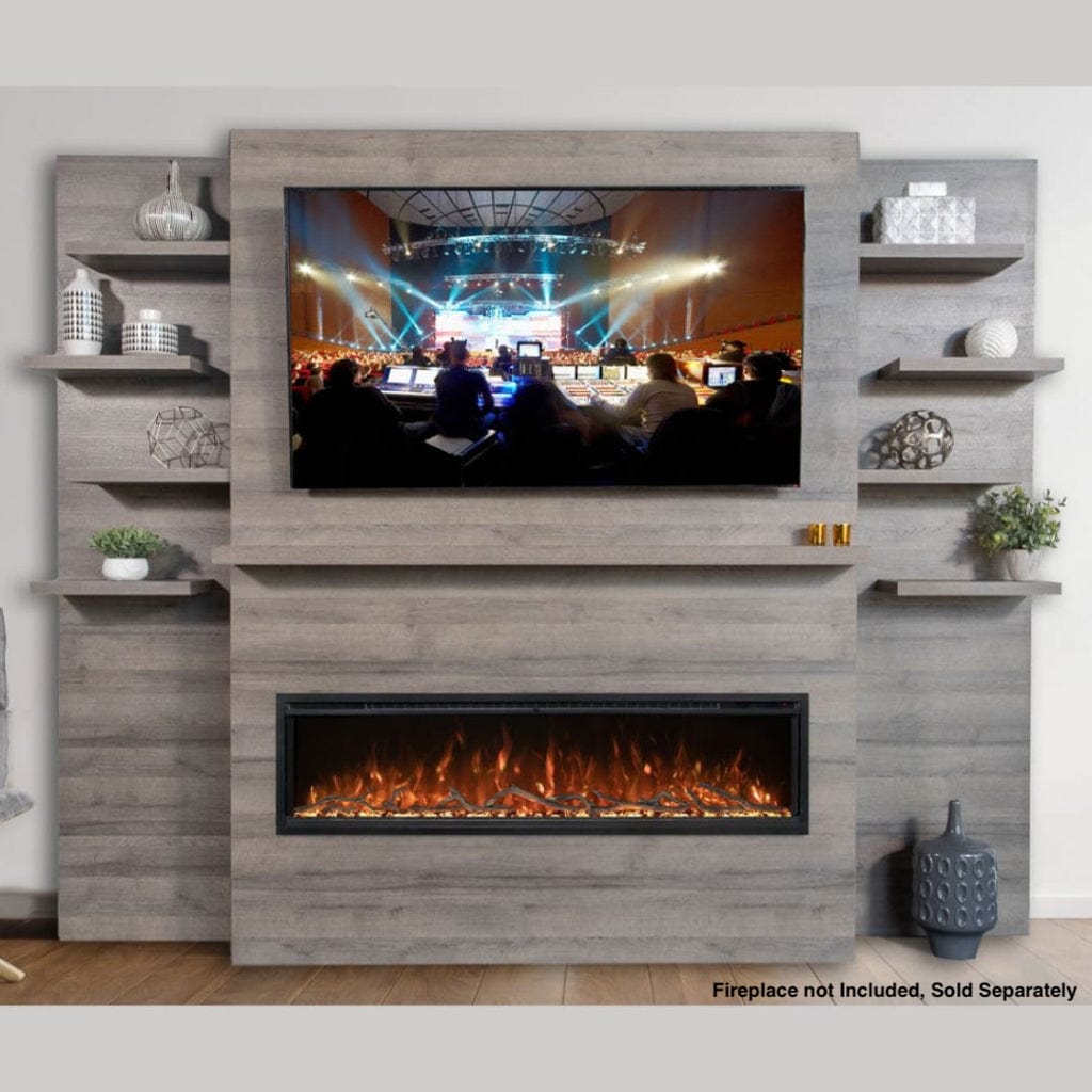 Modern Flames Allwood Fireplace Wall System for Spectrum Slimline 60" Fireplace
