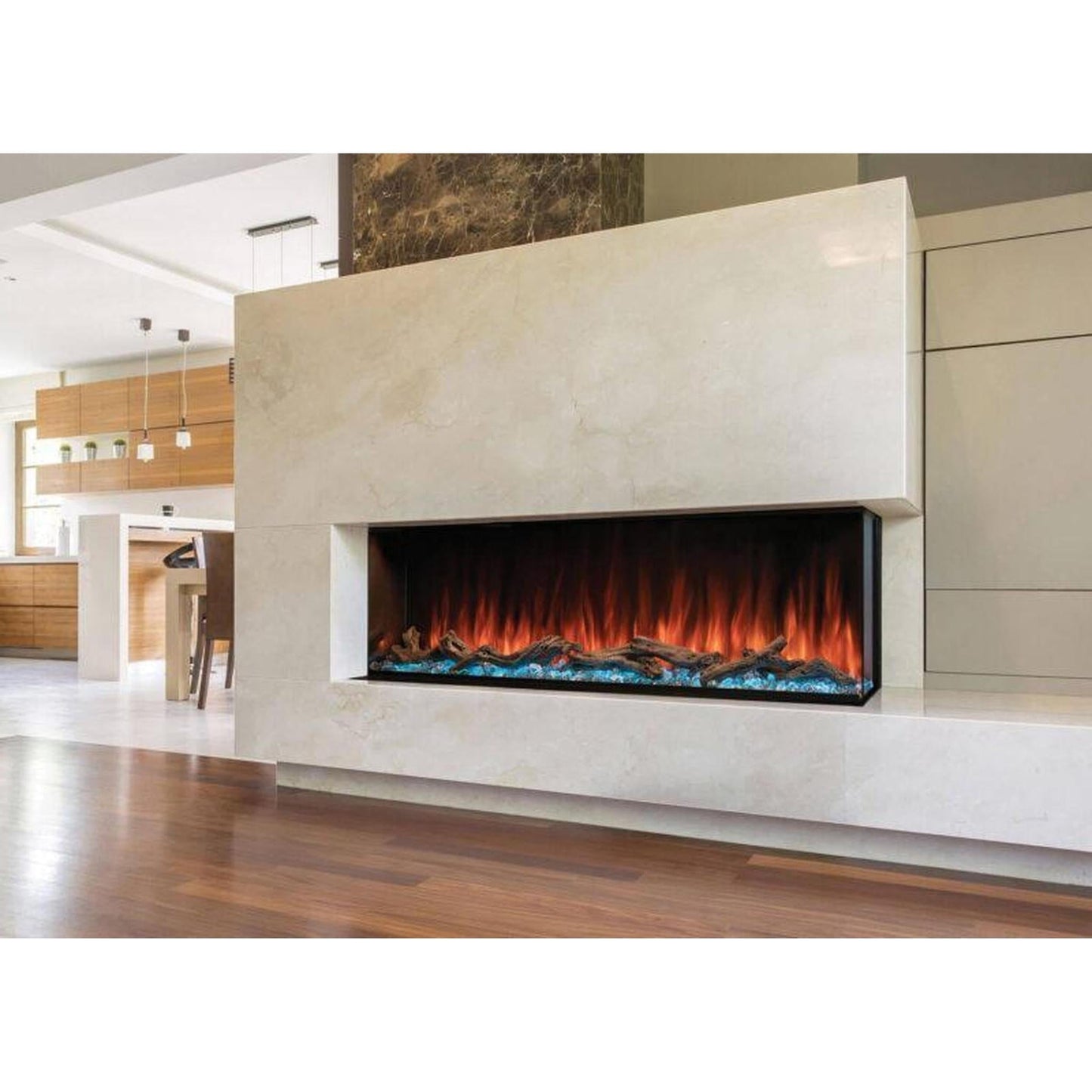 Modern Flames Landscape Pro 120" Multi-Sided Built-in Electric Fireplace