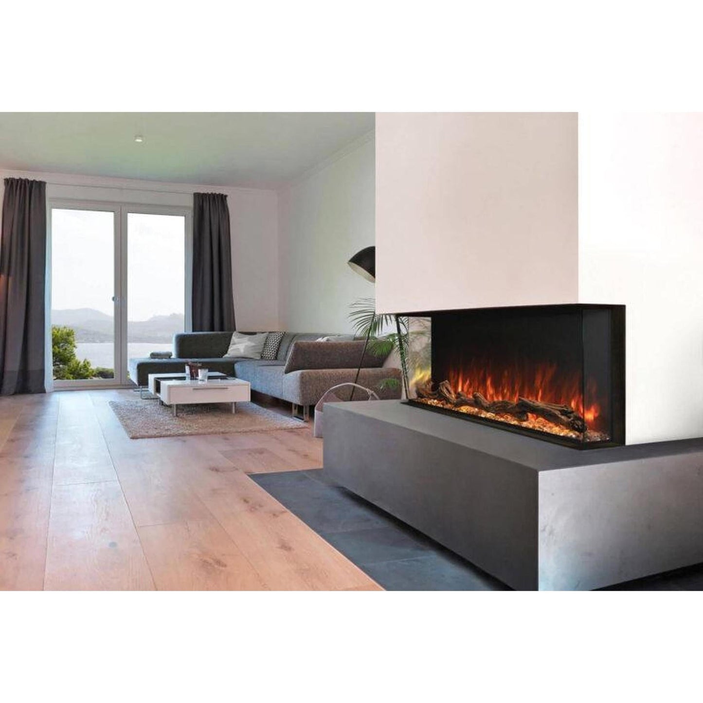 Modern Flames Landscape Pro 120" Multi-Sided Built-in Electric Fireplace