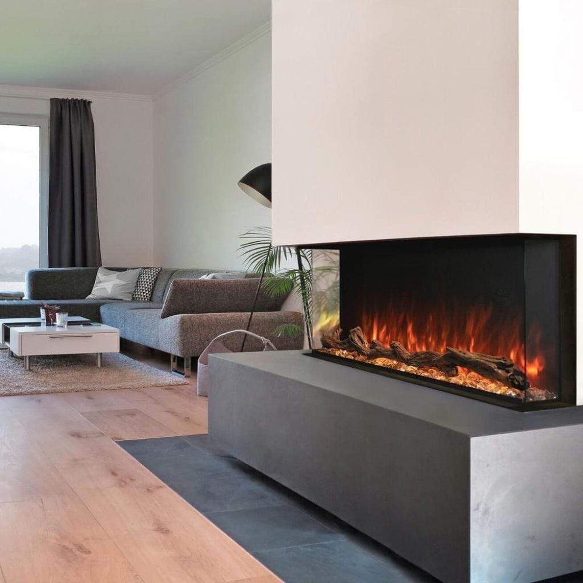 Modern Flames Landscape Pro 120" Multi-Sided Built-in Electric Fireplace