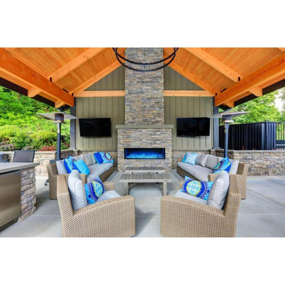 Modern Flames Landscape Pro 120" Multi-Sided Built-in Electric Fireplace