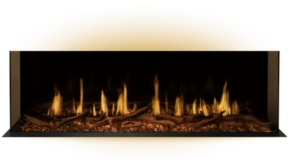 Modern Flames Orion Multi 120" Heliovision Built-in / Wall-Mounted Linear Smart Virtual Electric Fireplace