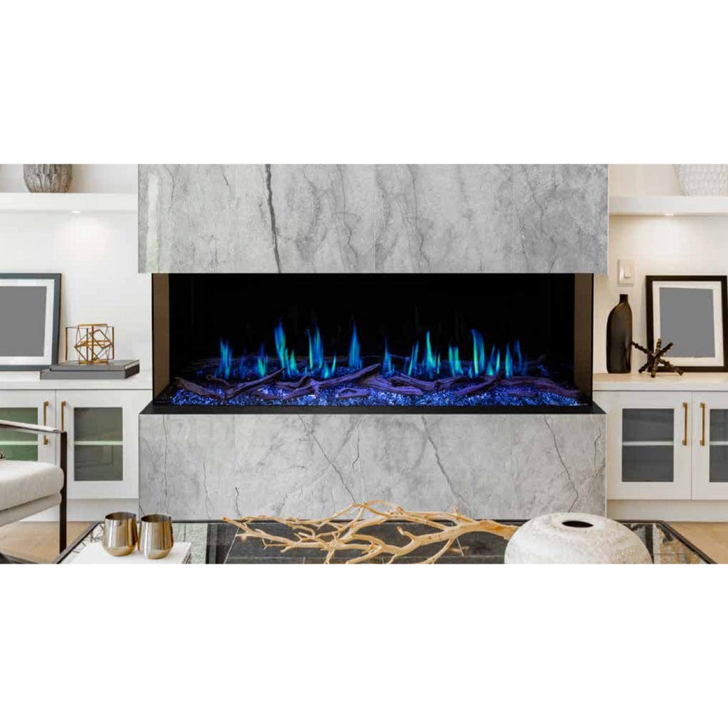 Modern Flames Orion Multi 120" Heliovision Built-in / Wall-Mounted Linear Smart Virtual Electric Fireplace