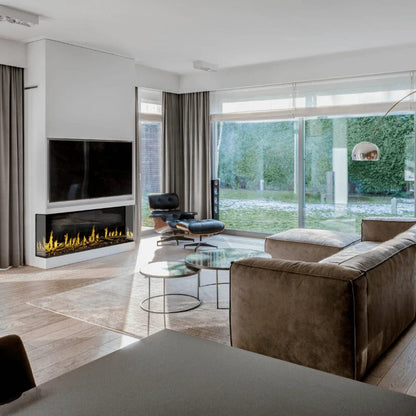 Modern Flames Orion Multi 120" Heliovision Built-in / Wall-Mounted Linear Smart Virtual Electric Fireplace
